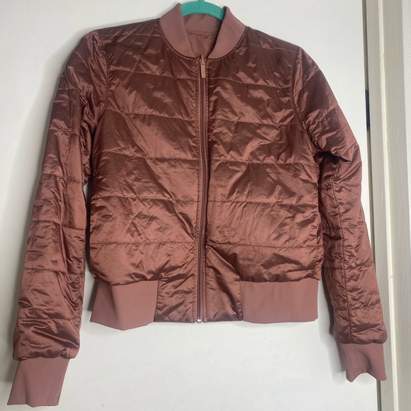 LULULEMON JACKET | Dusty Rose Bomber Size 4 - Picture 1 of 15